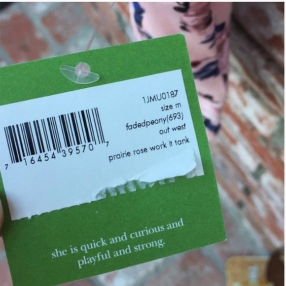 kate spade prairie rose work it tank size M nwt - Picture 7 of 8